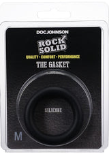 Rock Solid The Silicone Gasket Cock Ring - Medium - Black