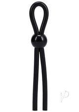Rock Solid The Lasso Single Lock Adjustable Silicone Cock Tie - Black