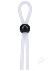 Rock Solid The Lasso Single Lock Adjustable Silicone Cock Tie - White