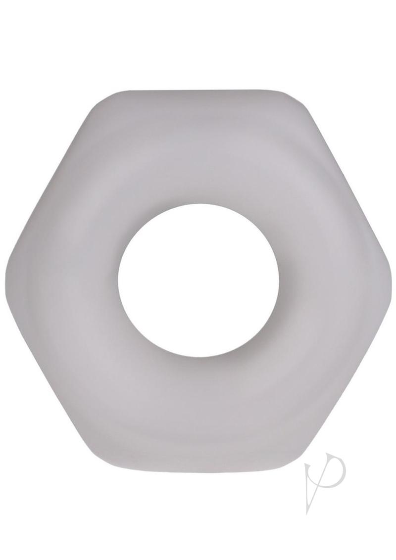 Rock Solid The Nutt Silicone Cock Ring - White