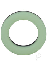 Rock Solid The Big O Glow in the Dark Silicone Cock Ring - Green/Black