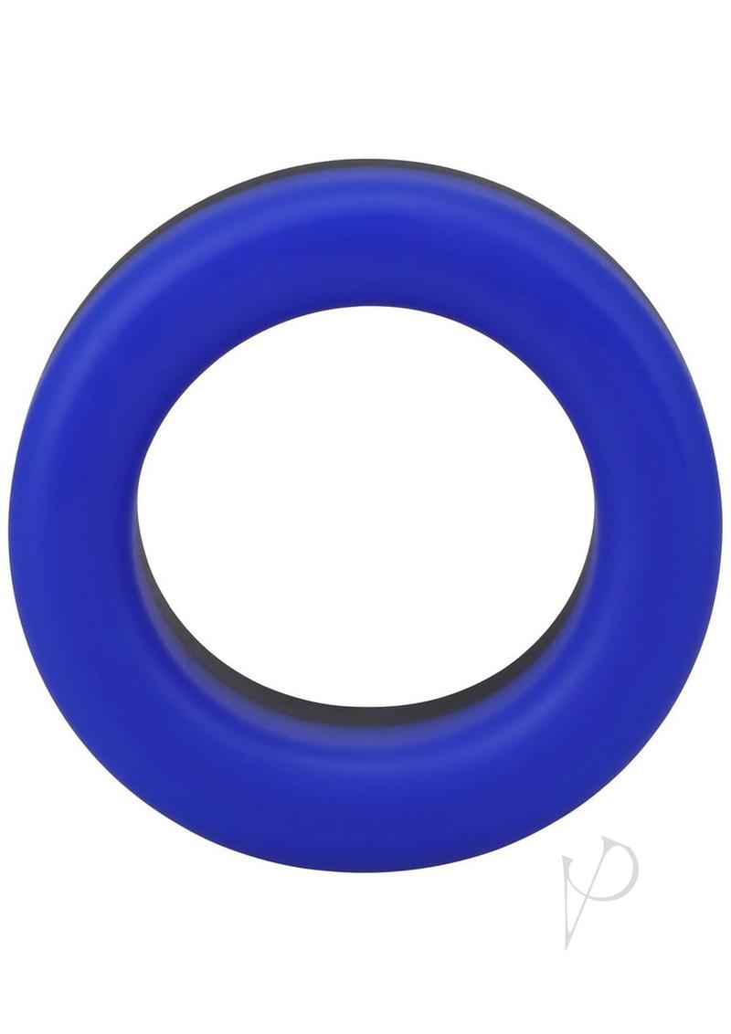 Rock Solid The Big O Silicone Cock Ring - Blue/Black