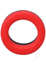 Rock Solid The Big O Silicone Cock Ring - Red/Black