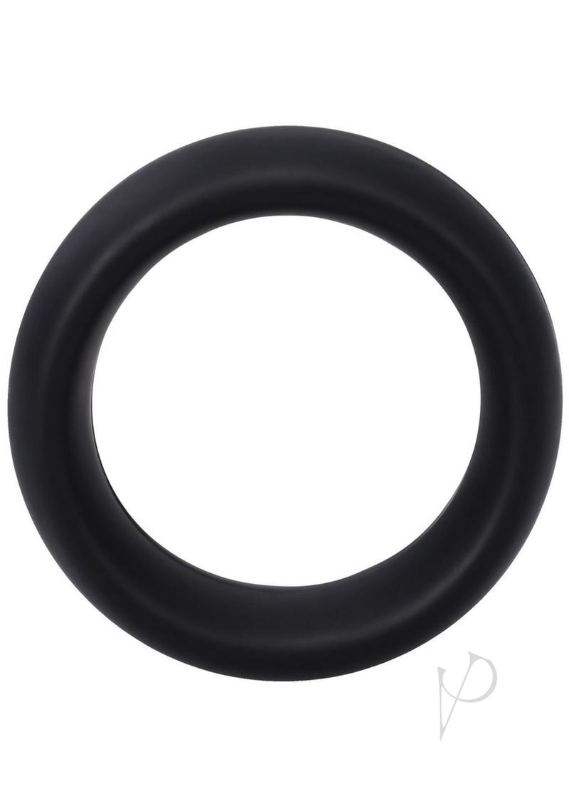 Rock Solid The Silicone Collar Cock Ring - Small - Black