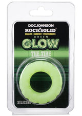 Rock Solid The Tire Silicone Glow in the Dark Cock Ring - Green