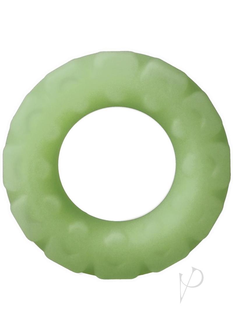 Rock Solid The Tire Silicone Glow in the Dark Cock Ring - Green