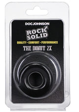 Rock Solid The 2X Donut Cock Ring - Black