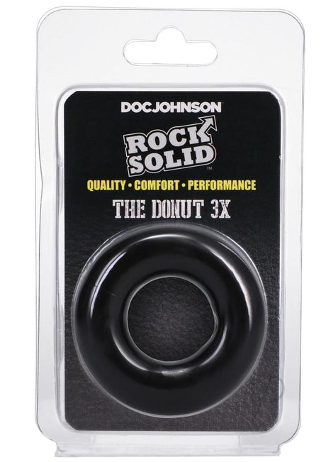 Rock Solid The 3X Donut Cock Ring - Black
