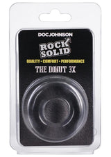 Rock Solid The 3X Donut Cock Ring - Clear