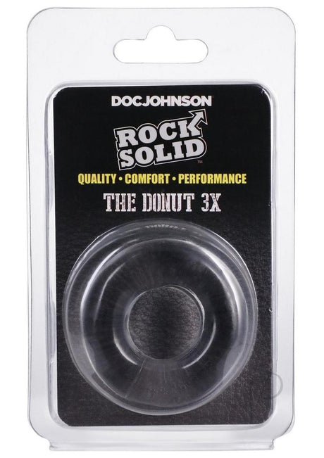 Rock Solid The 3X Donut Cock Ring - Clear