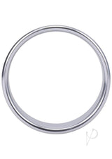Rock Solid Brushed Alloy Aluminum Cock Ring - XLarge - Silver