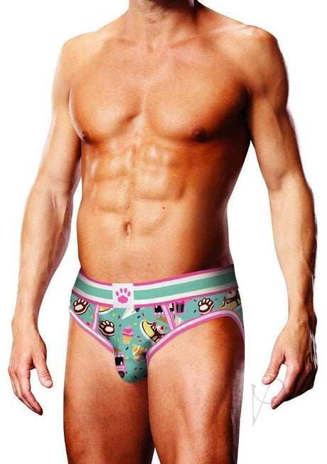 Prowler Sundae Open Brief - Medium - Blue/Pink