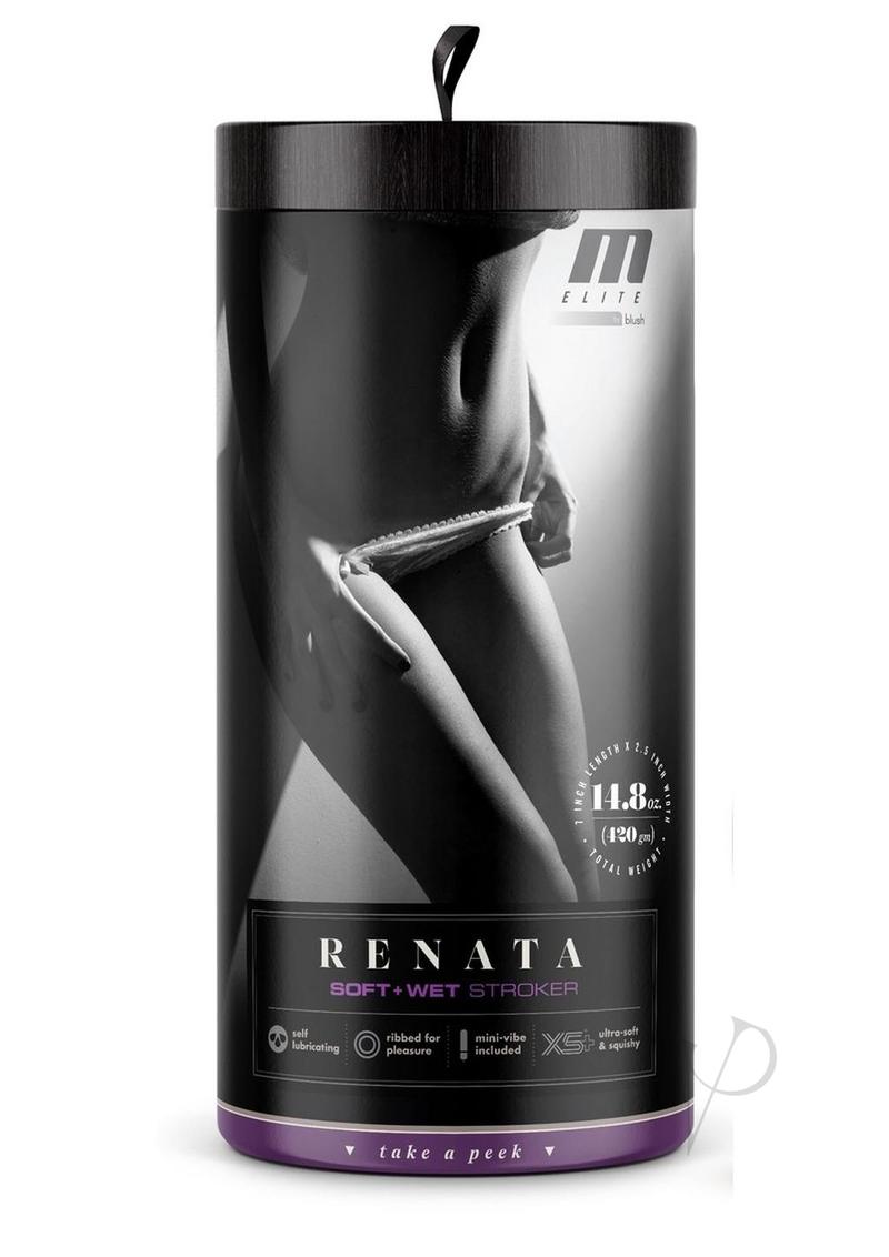 M Elite Soft and Wet Natasha Realstic Vagina Masturbator - Caramel