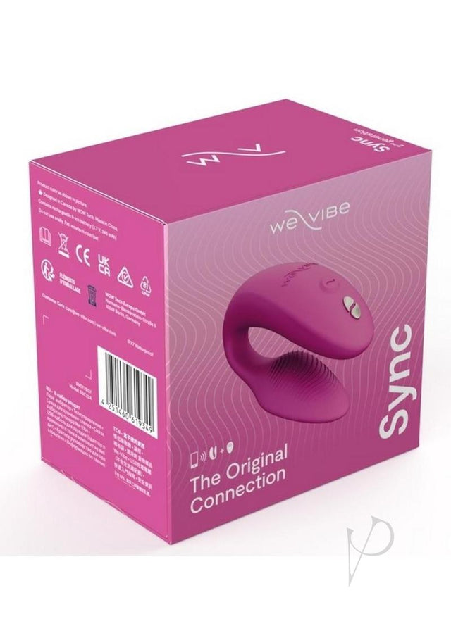 We-Vibe Sync Rechargeable Silicone Couples Vibrator with Remote Control - Dusty Pink