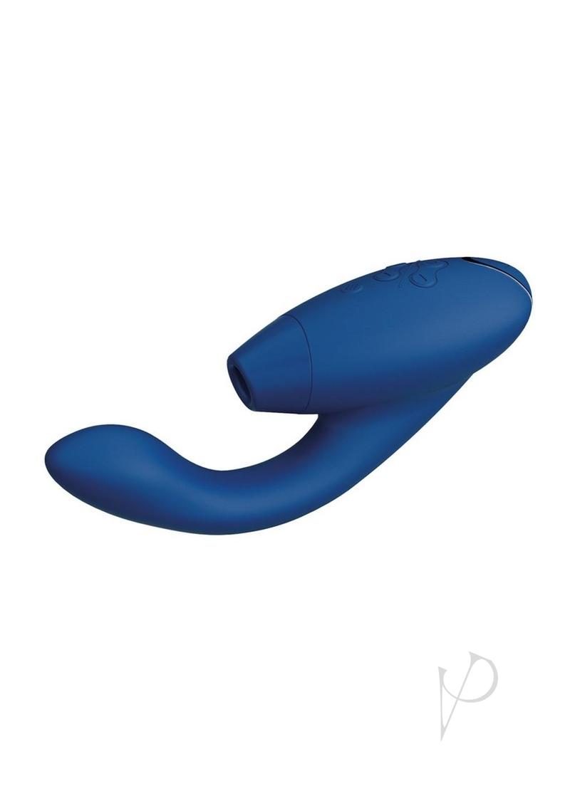 Womanizer Duo 2 Silicone Rechargeable Clitoral and G-Spot Stimulator - Blue