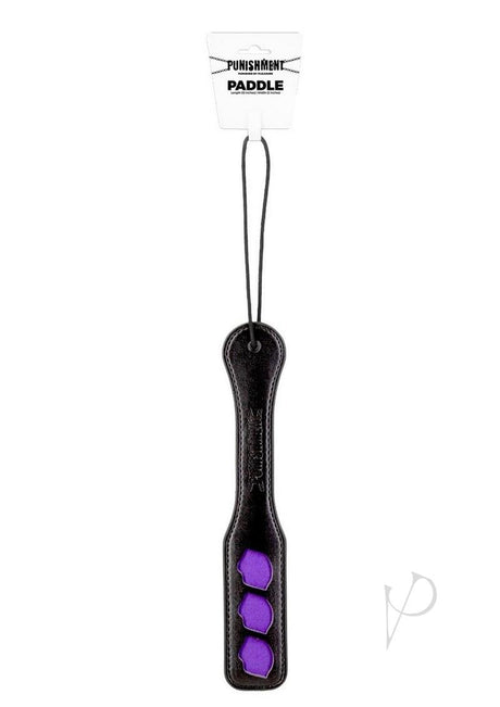 Punishment Paddle Lips - Black/Purple