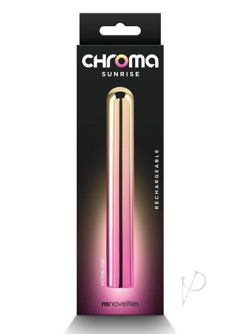 Chroma Sunrise Rechargeable Vibrator - Large - Multicolor