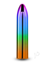 Chroma Rainbow Rechargeable Vibrator - Medium - Multicolor