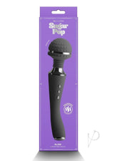 Sugar Pop Bliss Rechargeable Silicone Wand Massager - Black