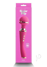 Sugar Pop Bliss Rechargeable Silicone Wand Massager - Pink