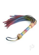 Spectra Bondage Flogger - Rainbow