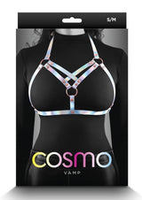 Cosmo Harness Vamp Chest Harness - Small/Medium - Rainbow