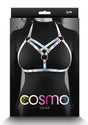 Cosmo Harness Vamp Chest Harness - Small/Medium - Rainbow