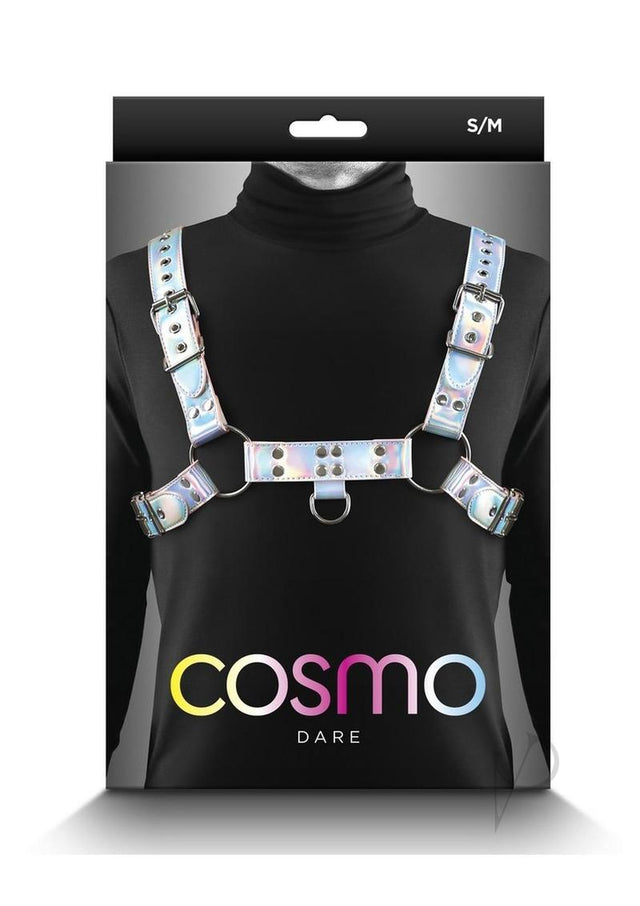 Cosmo Harness Dare Chest Harness - Small/Medium - Rainbow