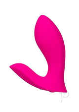 Lovense Flexer Rechargeable Silicone App-Controlled Panty Vibrator - Pink