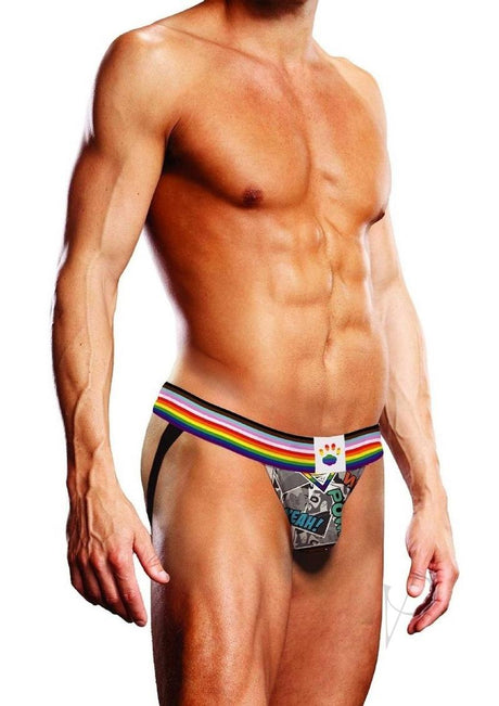 Prowler Comic Book Jock - Large - Gray/Multicolor