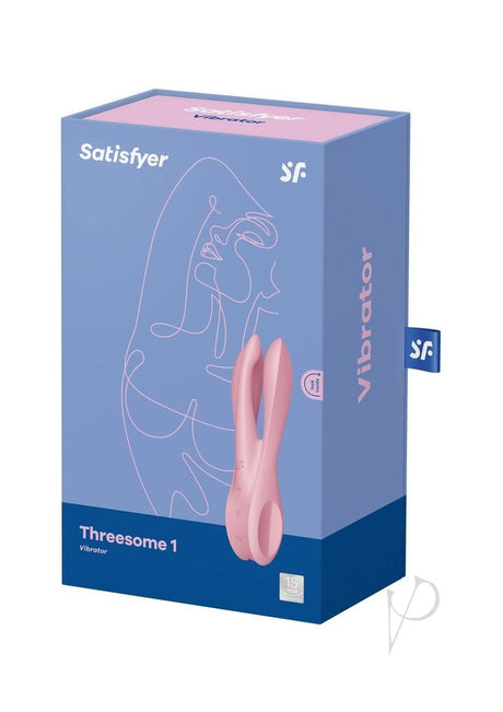 Satisfyer Threesome 1 Rechargeable Silicone Vibrator - Pink