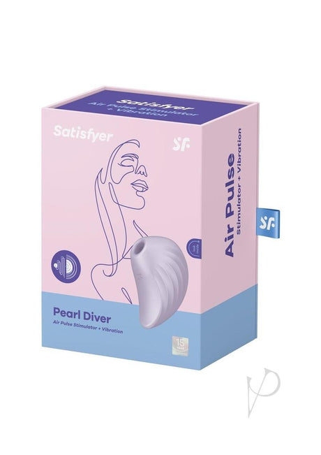 Satisfyer Pearl Diver Rechargeable Silicone Clitoral Stimulator - Violet