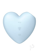 Satisfyer Cutie Heart Rechargeable Silicone Clitoral Stimulator - Blue