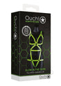 Ouch! Full Body Harness Glow in the Dark - Large/XLarge - Green