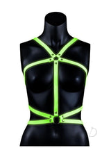 Ouch Body Harness Glow in the Dark - Large/XLarge - Green