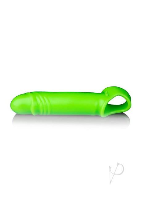 Ouch! Smooth Strechy Penis Sleeve Glow in the Dark - Green