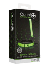 Ouch! Collar Leash Glow in the Dark - Green