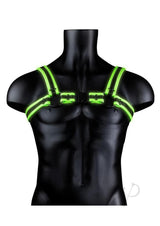 Ouch! Buckle Harness Glow in the Dark - Large/XLarge - Green