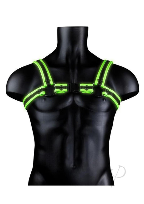 Ouch! Buckle Harness Glow in the Dark - Small/Medium - Green