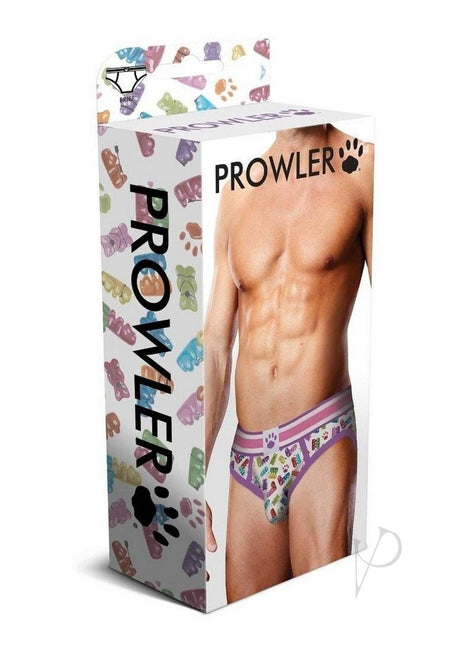 Prowler Gummy Bears Brief - Large - White/Multicolor