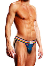 Prowler Pixel Art Gay Pride Collection Jock - Large - Blue/Multicolor