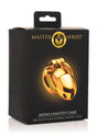 Master Series Midas 18K Gold-Plated Locking Chastity Cage