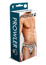 Prowler White Oversized Paw Jock - Medium - White/Rainbow