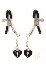 Sexy AF Nipple Clamps Hearts - Black