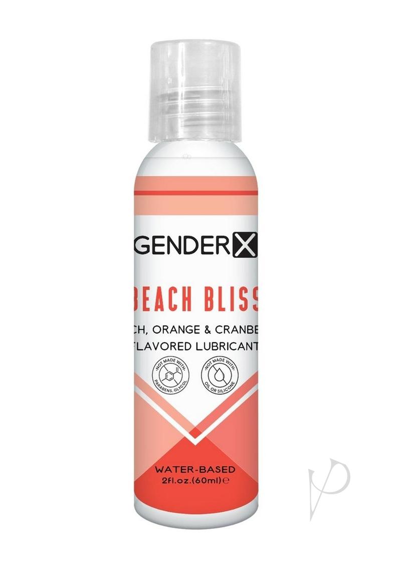 Gender X Beach Bliss Water Based Flavored Lubricant 2oz. - Peach