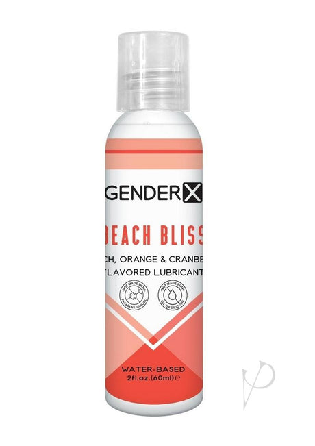 Gender X Beach Bliss Water Based Flavored Lubricant 2oz. - Peach