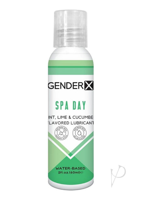 Gender x Spa Day Water Based Flavored Lubricant 2oz - Mint