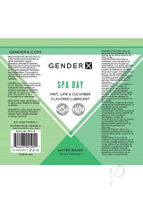 Gender x Spa Day Water Based Flavored Lubricant 4oz - Mint