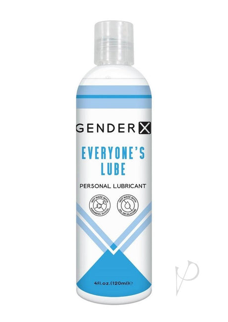 Gender X Everyone's Lube Water Based Lubricant 4oz