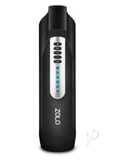 Zolo Long Stroke Rechargeable Silicone Masturbator - Black